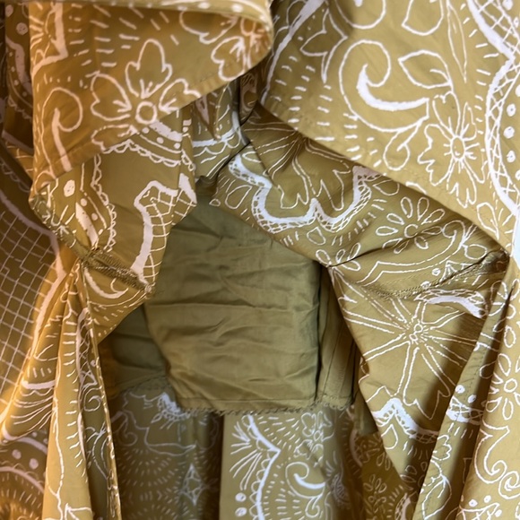 Anthropologie Long-Sleeve V-Neck Dress Multicolor Size M - Picture 12 of 13